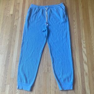 Sundry Pants Womens Large Blue Sunnyside Waffle Knit Jogger